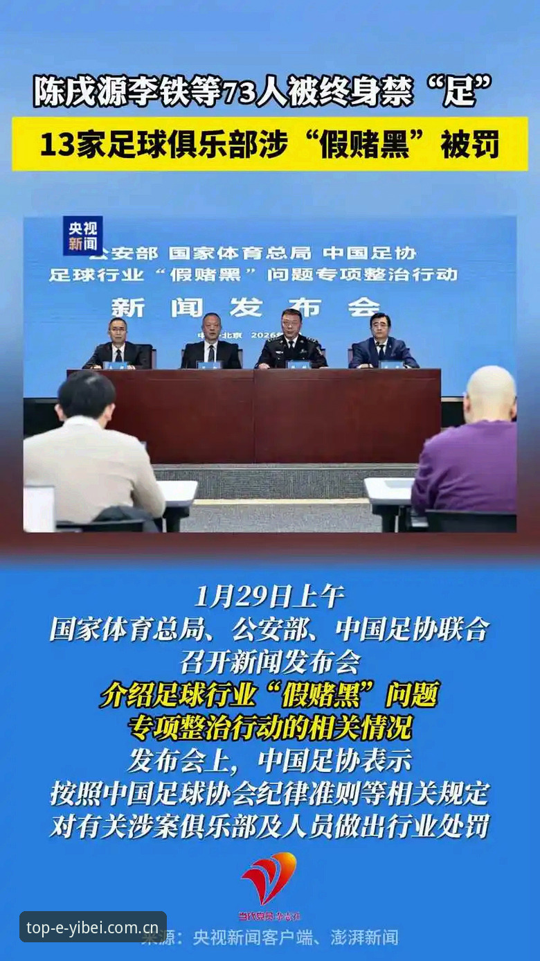 易贝体育官网appiOS版 中国足协第三批禁足名单详解:17人终身禁足背后的足球乱象与行业反思